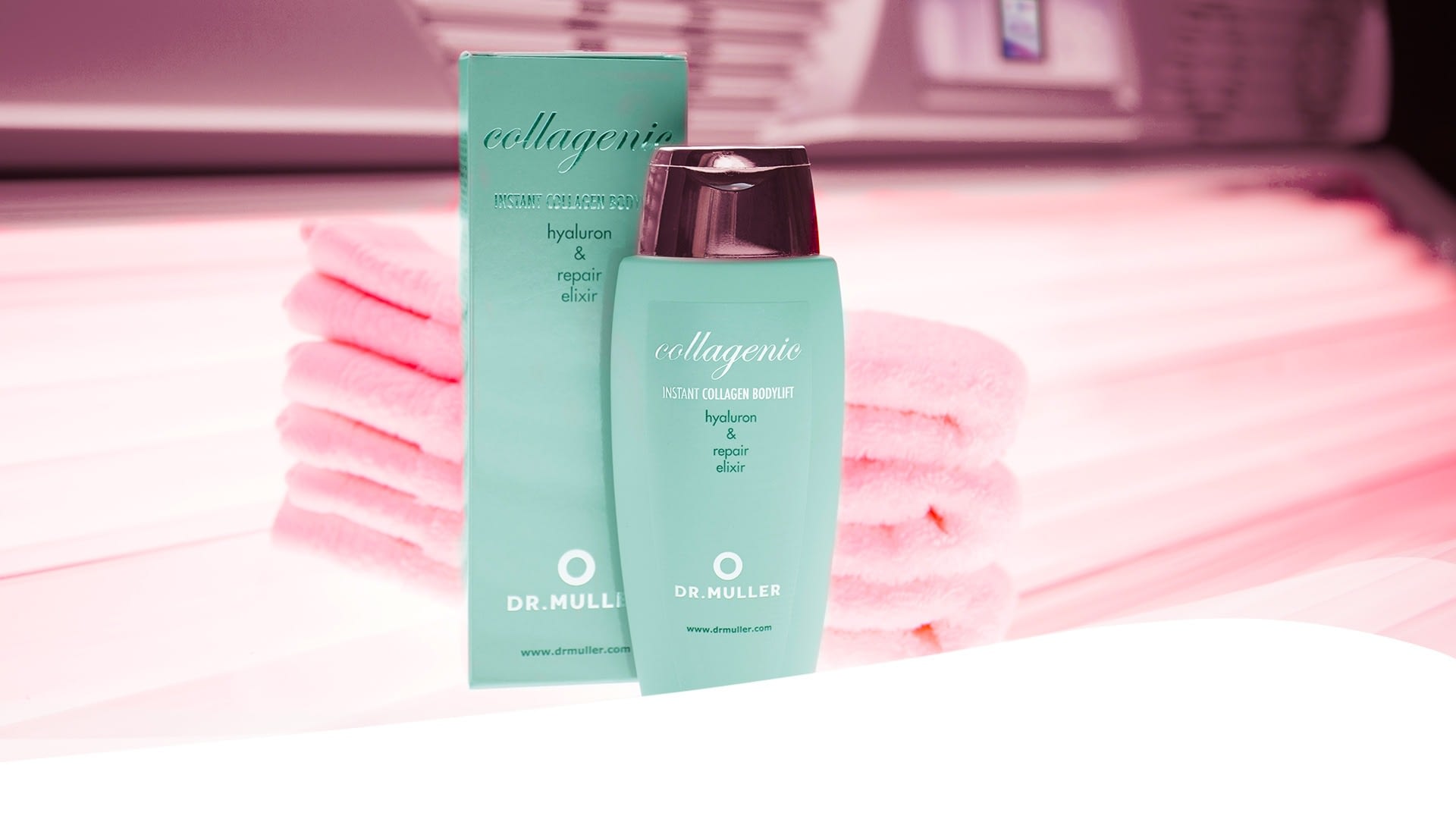 Dr. Muller accessories page with Collagenic Bodylift Elixir