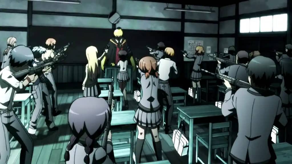 English dubbed back to school anime Assassination Classroom
