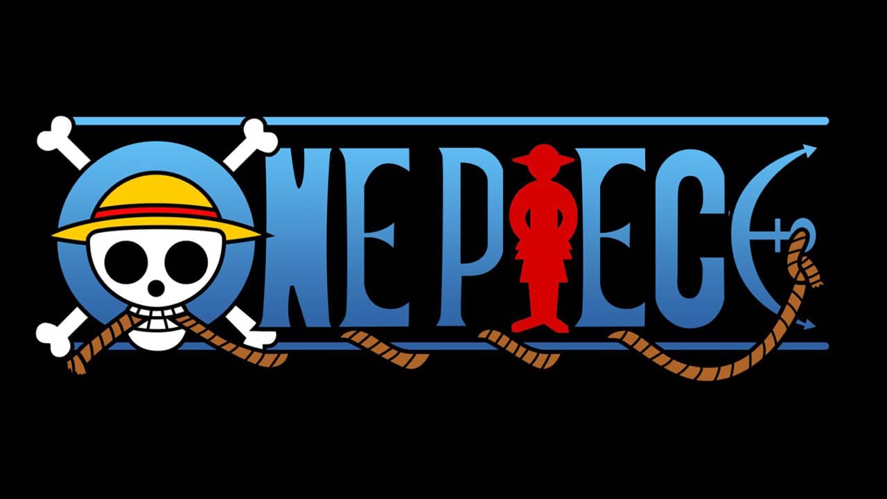 One Piece logo black background