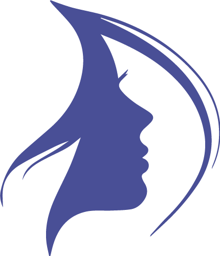 silhouette woman face