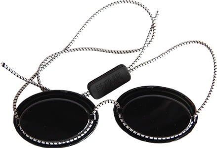 Dr. Mulller goggles to wear during a light therapy session for comfort reasons