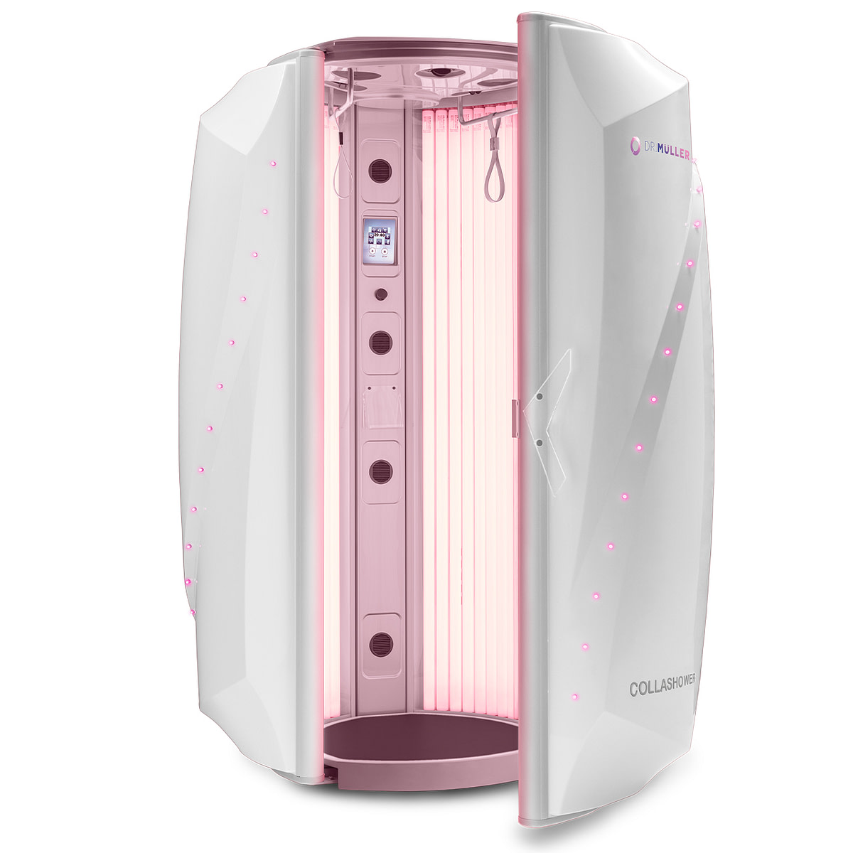 Dr. Muller Collashower Collagenic Machines angle half open