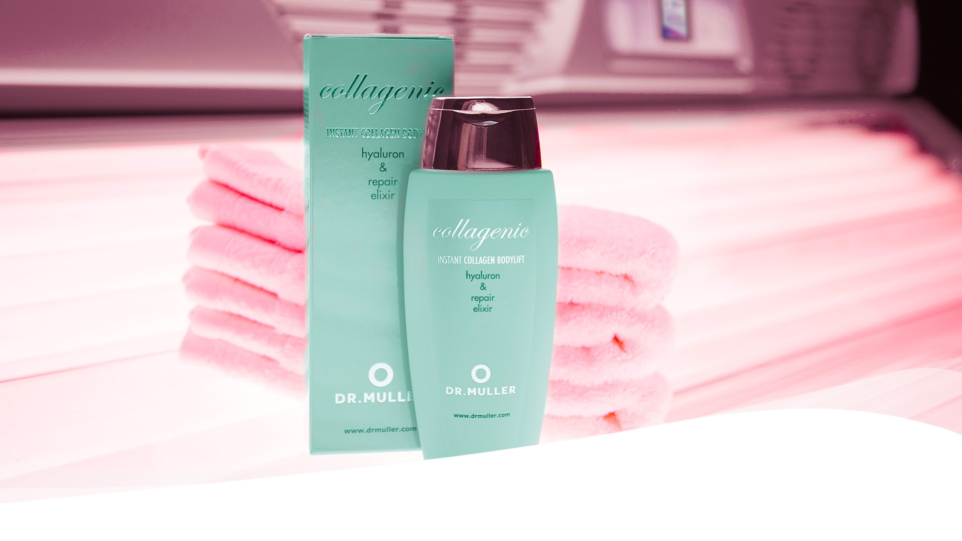 Dr. Muller accessories page with Collagenic Bodylift Elixir