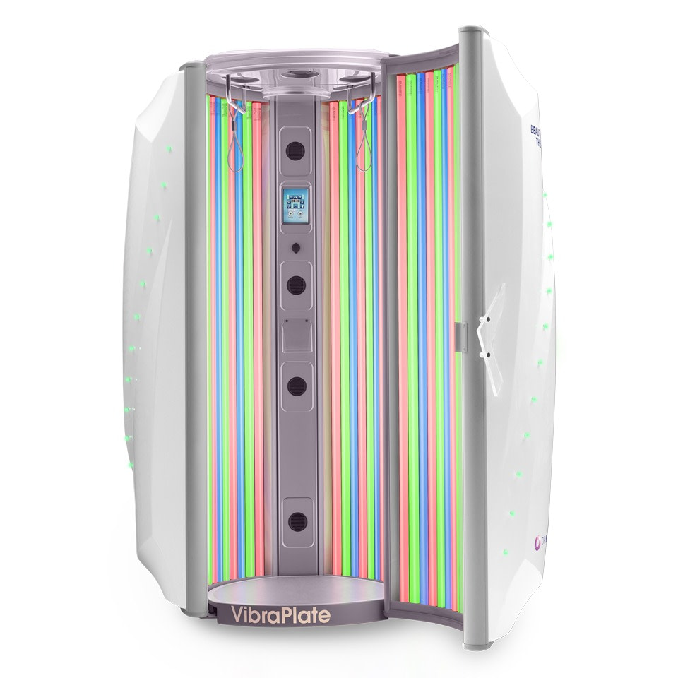 Dr. Muller Beauty Light Therapy dream white metallic front full open